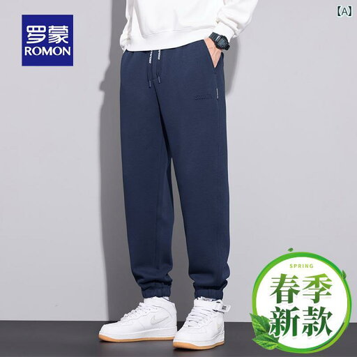 メンズ ズボン 厚手 ロモン 春の アメリカン カジュアル パンツ メンズ 2025 レギンス スウェットパンツ スポーツ メンズ ズボン 厚手 ロモン 春の アメリカン カジュアル パンツ メンズ 2025 レギンス スウェットパンツ スポーツ