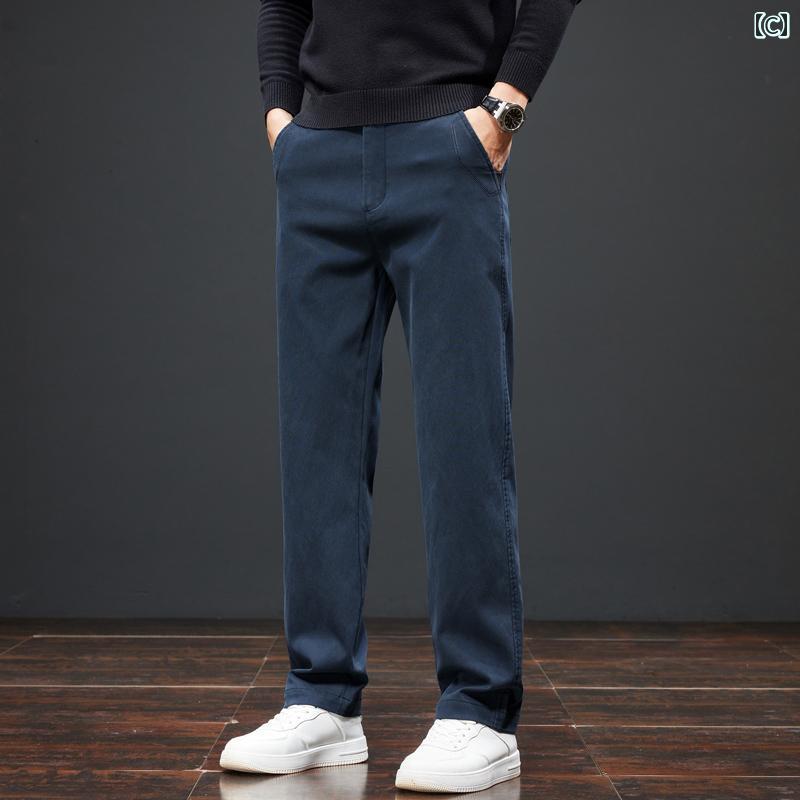 メンズ ズボン 厚手 2025 春秋 メンズカジュアル パンツ ストレート ビジネス 夏 スポーツ メンズパンツ ズボン