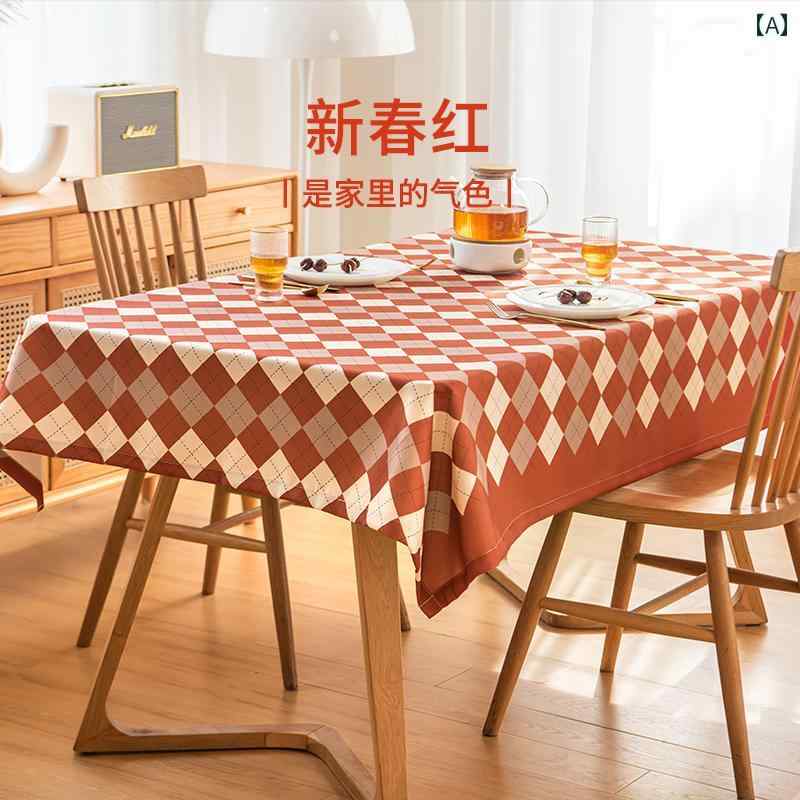 テーブルクロス　おしゃれ 新年の テーブル マット 軽く で ハイエンドの クロス 防水と 耐油性 洗濯不要の ホリデー エンゲージメント 長方形 コーヒー クロス。