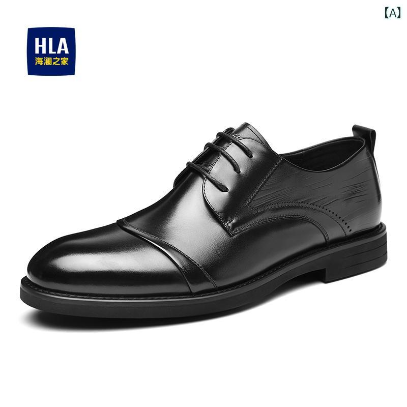 革靴　メンズ　ビジネス Heilan Home メンズシューズ 春秋 ビジネス フォーマル 三つ 関節 レザーシュ..