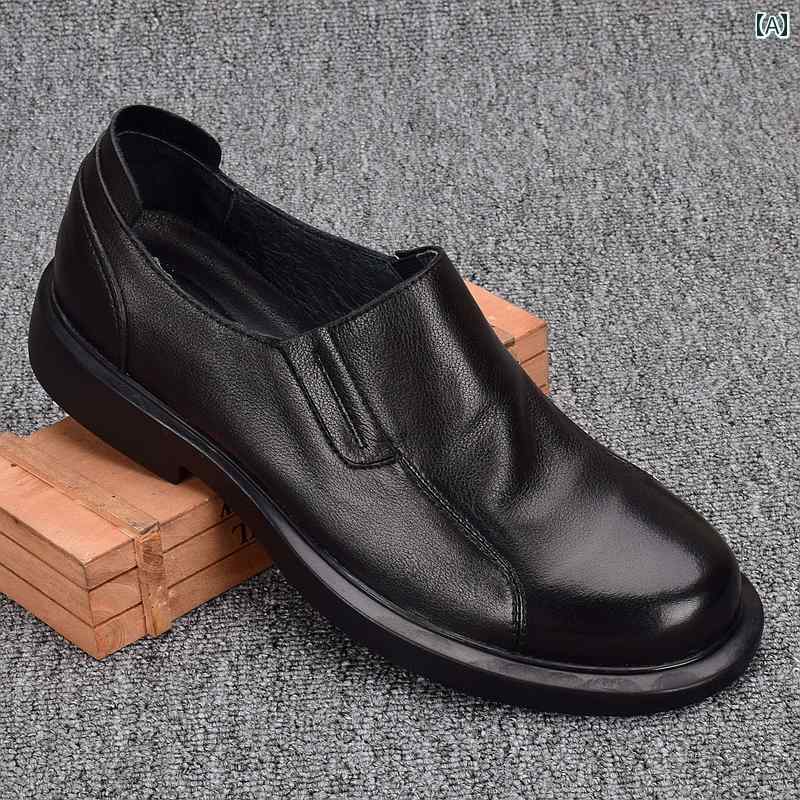 ビジネスシューズ　革靴　メンズ メンズシューズ 夏 通気性 2025 スリッポン シューズ 英国 ビジネス ..