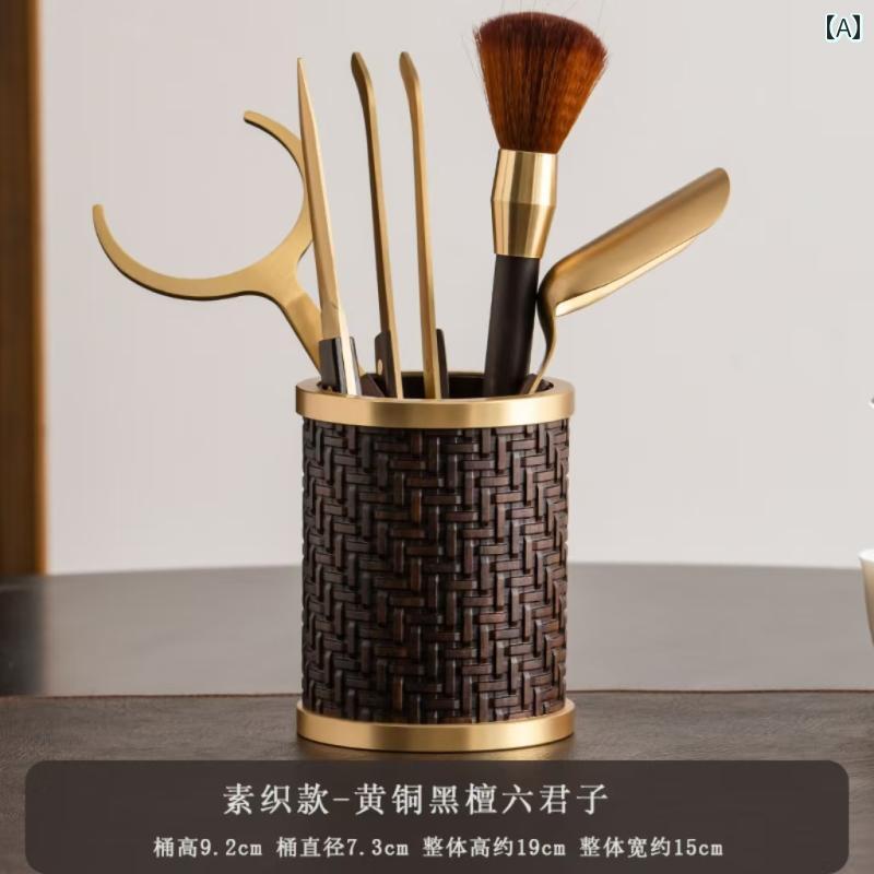 ティーセット　茶道具　茶器 黒檀 茶道 6 紳士 セット 実用的な カンフー 茶器 アクセサリー ティー ク..