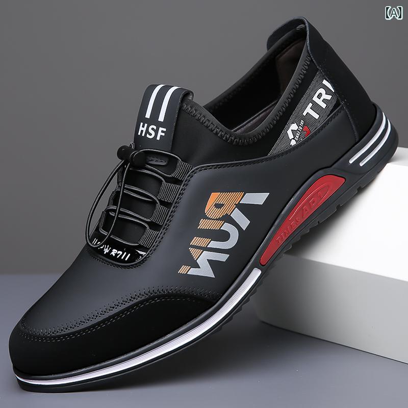 ビジネスシューズ　革靴　メンズ ウッドペッカー メンズシューズ 2025 春 革 韓国 万能 ソフト ソール ..