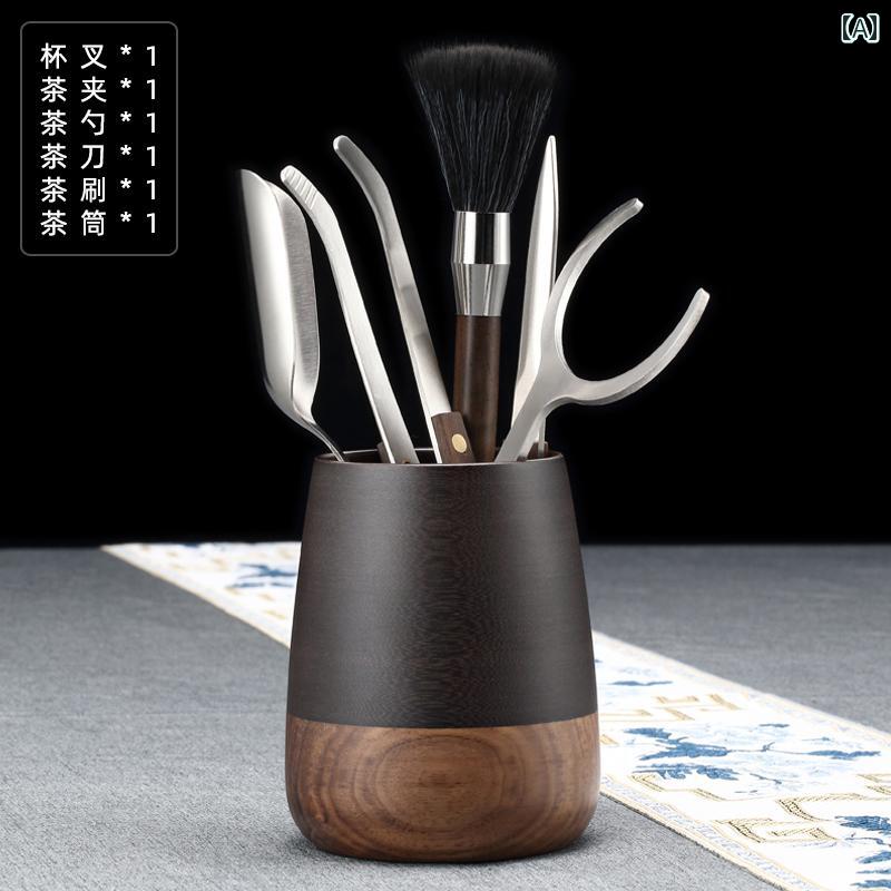 ティーセット　茶道具　茶器 ウォールナット ベークライト 茶道 6 紳士 セット 高級 軽量 ティー クリ..