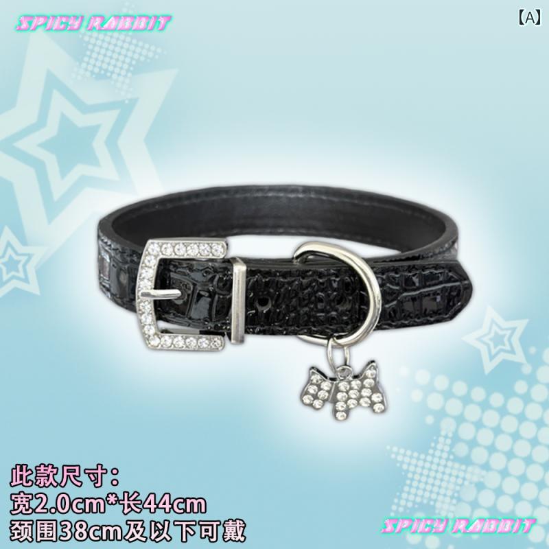 Y2K チョーカー　ネックレス　レディース S ウサギの 子犬 ペンダント 首輪 / クロコダイル 柄 Y2K ホット ガール イン パンク サブカルチャー チョーカー