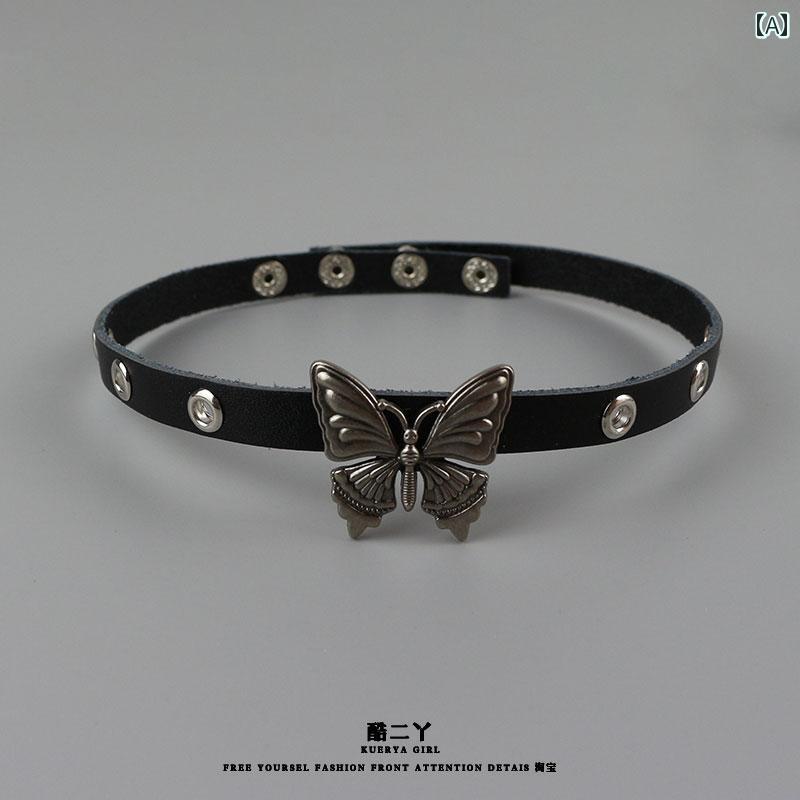 Y2K チョーカー　ネックレス　レディース クール Erya Y 2 k スパイス ガール バタフライ チョーカー ..