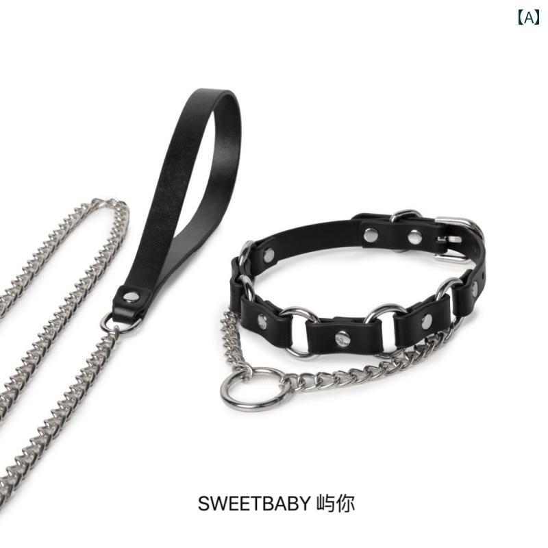 Y2K チョーカー　ネックレス　レディース Yu Ni パンク スタイル 子犬用 リーシュ チョーカー カラー ネック ストラップ K 9 代替 刻印 可能