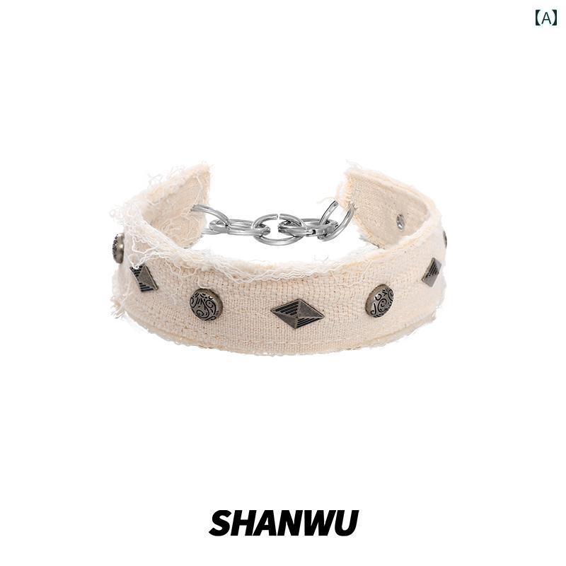 チョーカー　アクセサリー　レディース フラッシュ ダンス レトロ ウェイストランド スタッズ チョーカー ネックレス 冬 ホット ガール パンク 衣装な