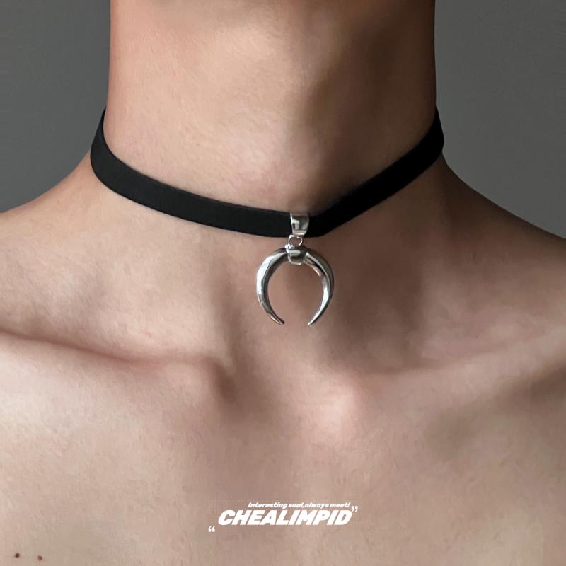 チョーカー　アクセサリー　レディース チョーカー / Crescent シンプル ホット ガール Y2K サブカルチャー 甘くて クールな ネックレス