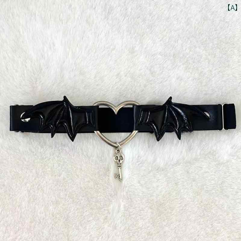 チョーカー　アクセサリー　レディース ホット ソース ロリータ ダークウィング レッグリング レッグストラップ Y2K ガール 魅惑的 太もも ストラップ サブカルチャー ゴス