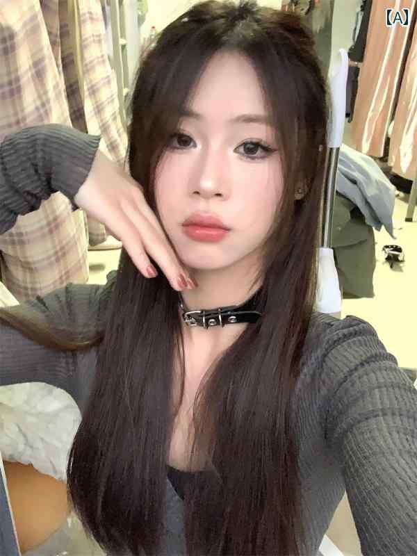 チョーカー　アクセサリー　レディース zoozmomo ベルト Y2K パンク ガール ネックレス 女性用 チョーカー カラー ネック ストラップ スイート クール ブラック 鎖骨 チェーン