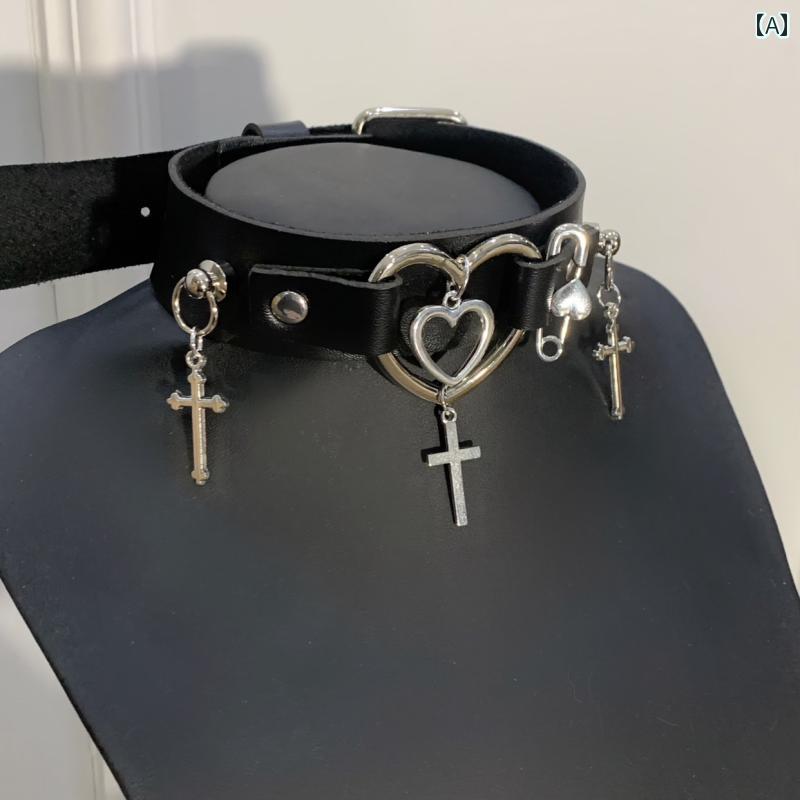 チョーカー　アクセサリー　レディース 1 ギャング スター イン ヘビーメタル サブカルチャー ホット ガール ネックレス 首輪 パンク クール ユニセックス 鎖骨 チェーン