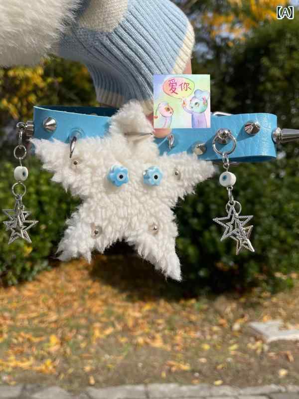 チョーカー　アクセサリー　レディース Freetrader スター Y2K ぬいぐるみ チョーカー いつお 食事を ..