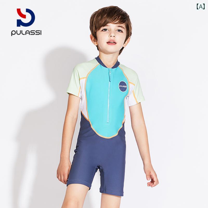 水着　子供用　かわいい Pulassi 子供用 水着 男の子用 プロ トレーニング 2025年 ワンピース レーシング