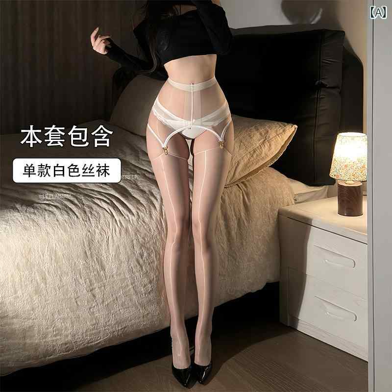 インナー レディース　ナイト 【 LP】 ホワイト ジェイド * 0 D 極 薄 オーロラ 光沢 シルキー ガータ..