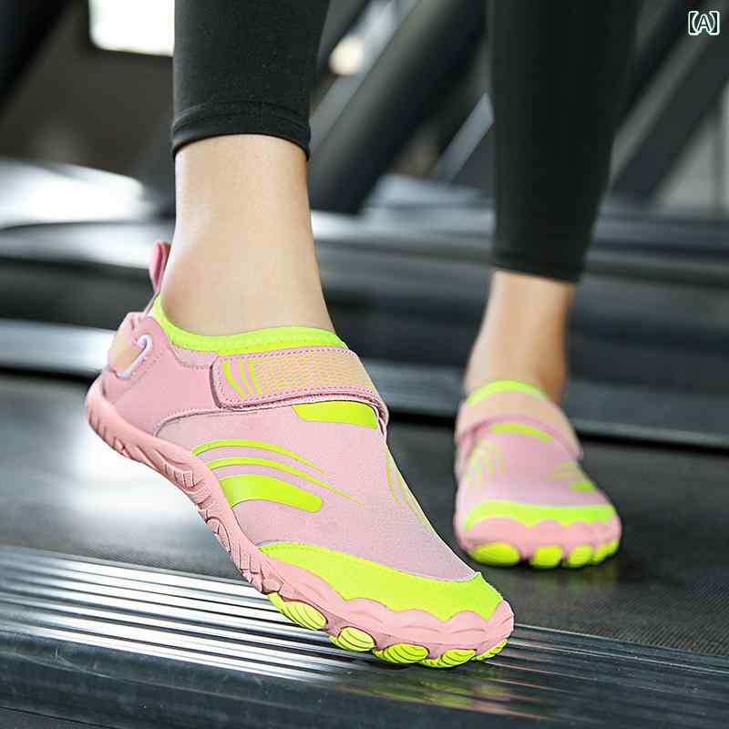 レディース ソックス シューズ 静 音 ソックス スポーツ シューズ レディース ヨガ 縄跳び トレッドミル ホーム 室内 フィットネス 部屋 専用 メンズ 減量(4)