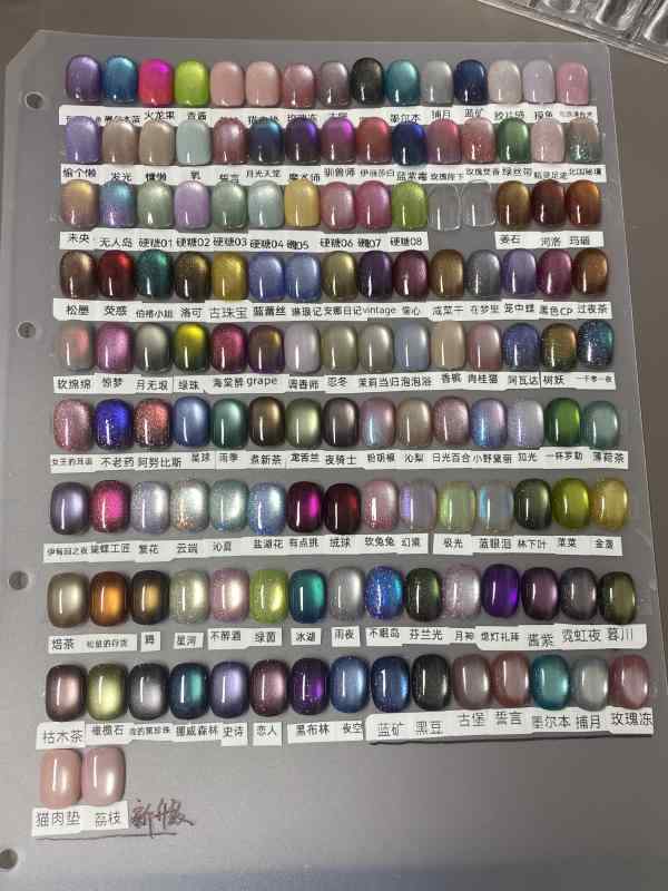 ネイル アート パッチ 色 キャッツアイにの 着用 可能で 取り外し 可能 ネイルアート。 参考のに 下に いくつかの カラー 写真が。