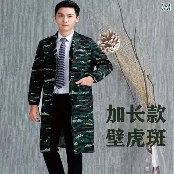 作業着 ワーク ウェア 拡大 長くなり 幅が 広くなった 太った 人の 作業着 コート 長くなった 作業 建設 現場の 取り扱い 服