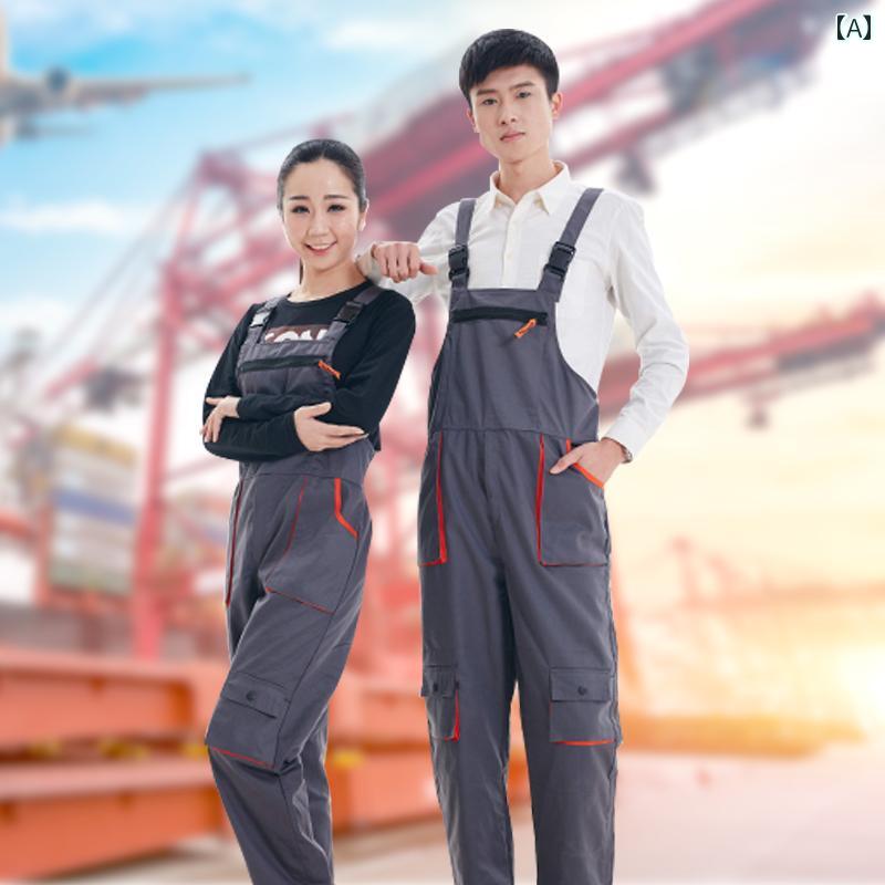 作業着　ワーク　ウェア 男女兼用 作業着 オーバー オール シーズン パフォーマンス 服 蒸気 機関の メ..