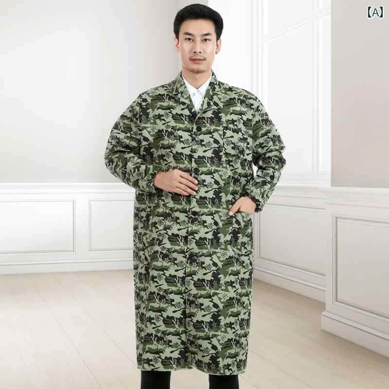 作業着 ワーク ウェア 倉庫 ポーター用 膝上 丈 12 mの 青い コート 耐摩耗 服 労働 保護 作業着 フード付き