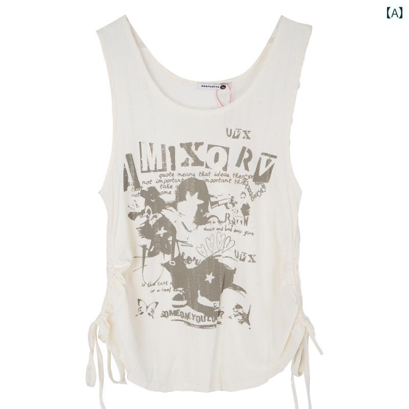 ノースリーブ　インナー　レディース BUKSYRR 機能的な ウェイストランド 甘くて クールな ドロースト..