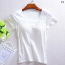 パジャマ レディース かわいい 女性用 パッド パジャマ トップス モダール ブラカップ 付き Tシャツ 夏用 半袖 ヨガ スポーツウェア