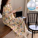 パジャマ レディース かわいい ビクトリア 綿 ナイト ドレス レディース 夏 2025新 スタイル 胸 パッド 付き スイート フローラル マタニティパジャマ...