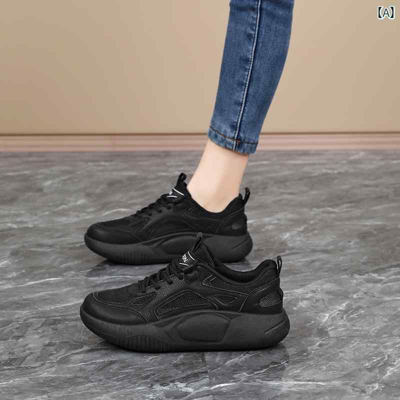 スリッパ シューズ カジュアル Dafu 黒 滑り止め スポーツ シューズ 女性用 夏用 シングル メッシュ 通気性 ソフト ソール キッチン レストラン ワークシューズ