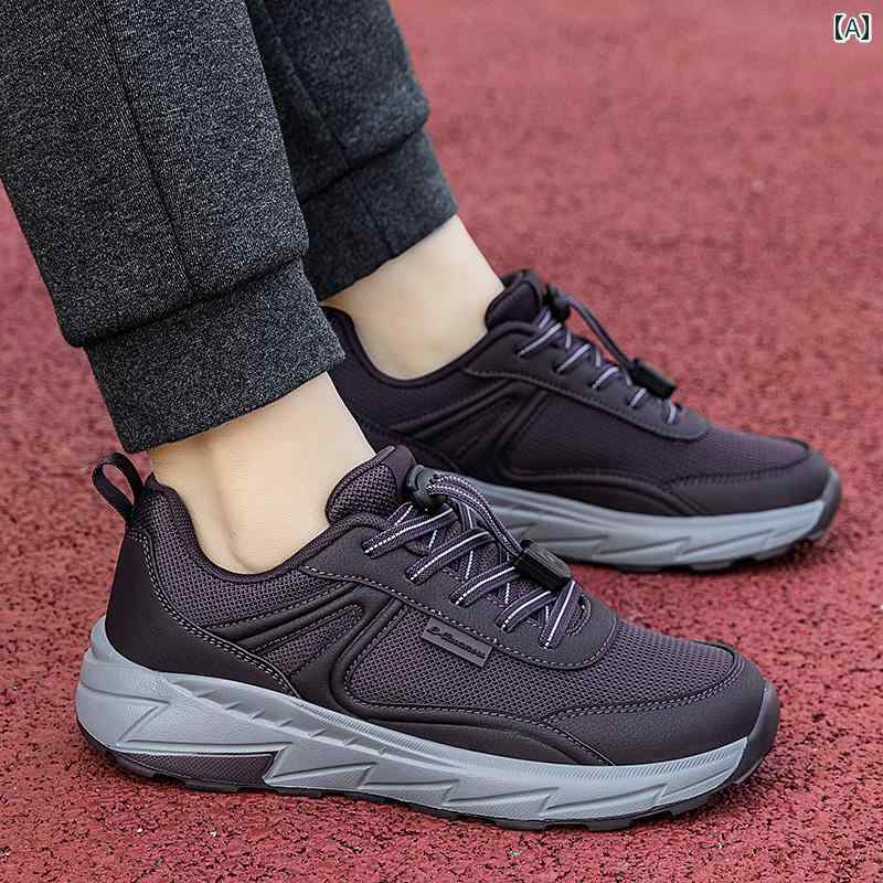 スリッパ　シューズ　カジュアル 張 凱 里の 高齢者用 靴 レディース 春の 母の 者向け 快適で 疲れにくい スポーツ用 滑り止め ソフト ソール ウォーキング シューズ