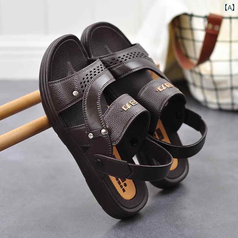スリッパ　シューズ　カジュアル 戦士 サンダル メ ンズ スリッパ 夏 高齢者 滑り止め 耐摩耗 屋外 高級 ソフト ソール アウトドア メンズ