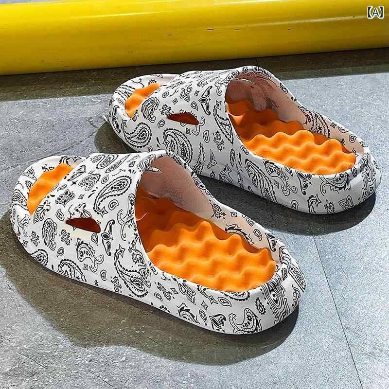 スリッパ　シューズ　カジュアル 男性用 夏用 マッサージ ソフト ソール 入浴 スリッパ 滑り止め アウトドア 家庭用 屋内 ビーチ サンダル