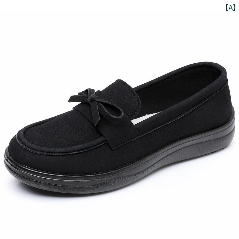 スリッパ　シューズ　カジュアル 布 靴 レディース 新型 シングル シューズ トッズ ワークシューズ カジュアル マザー ソフト ソール 滑り止め ワン ステップ