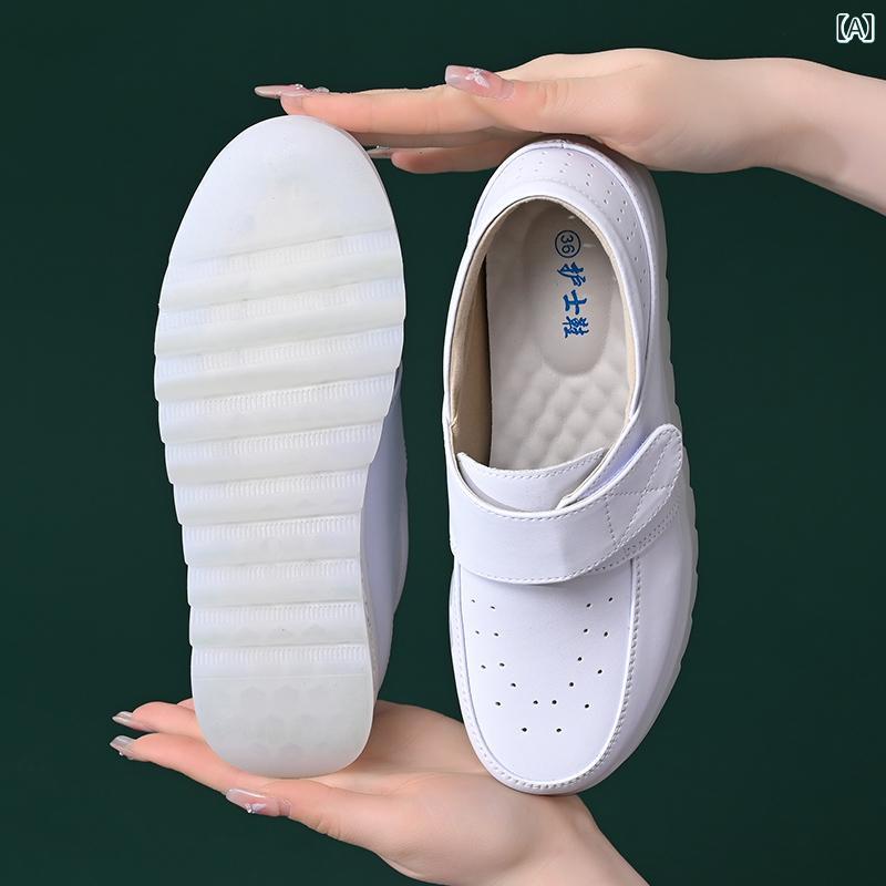 スリッパ　シューズ　カジュアル 夏用 女性用 ナースシューズ ソフト ソール 通気性 滑り止め 防臭 疲..