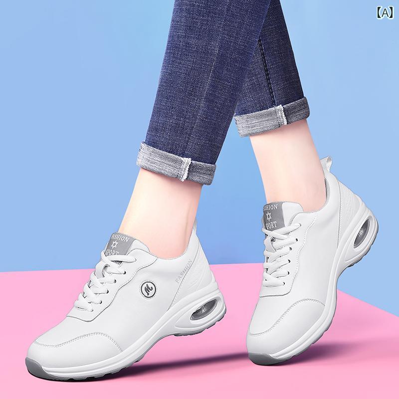 スリッパ　シューズ　カジュアル 革 ソフト ソール 滑り止め スポーツ シューズ 厚底 ホワイト カジュアル レディースシューズ 2024 秋 フィットネス ランニング 旅行