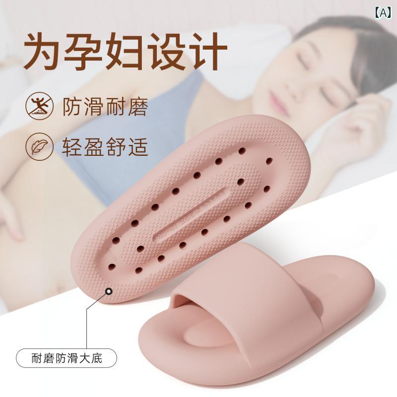 スリッパ　シューズ　カジュアル 妊婦用 滑り止め スリッパ 夏用 室内 家庭用 静 音 浴室 お 風呂 防臭 を 踏まない 厚底 サンダル 男性用