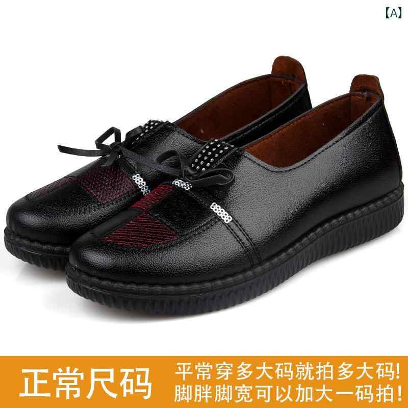 スリッパ　シューズ　カジュアル レディース 靴 ソフト ソール 快適 母の 春秋 うる う 月おばあちゃんの 滑り止め 高齢者 革靴おばあちゃんの