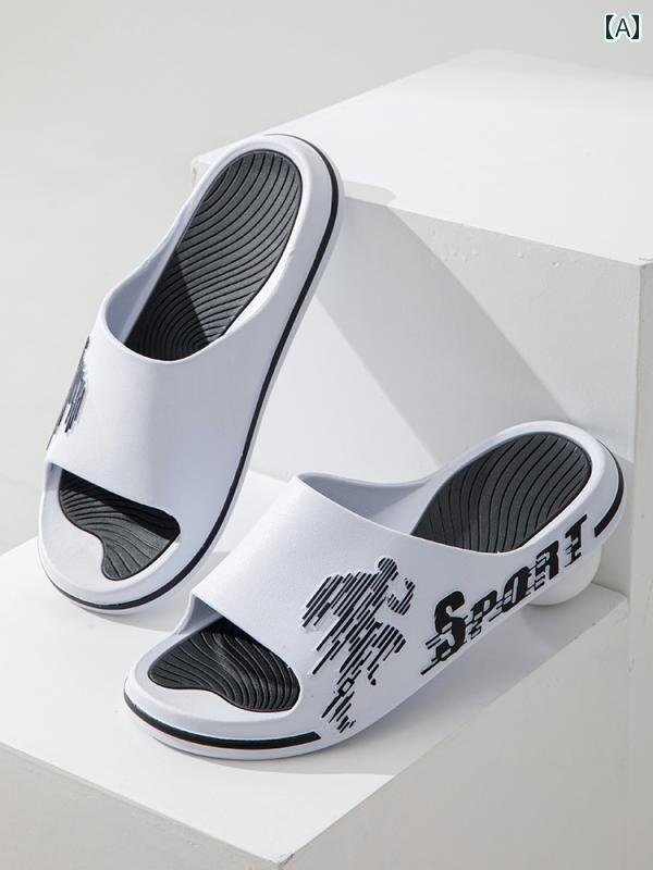 スリッパ　シューズ　カジュアル 新 プルバック スリッパ メンズ アウター 滑りにくい 屋内 家庭用 防..