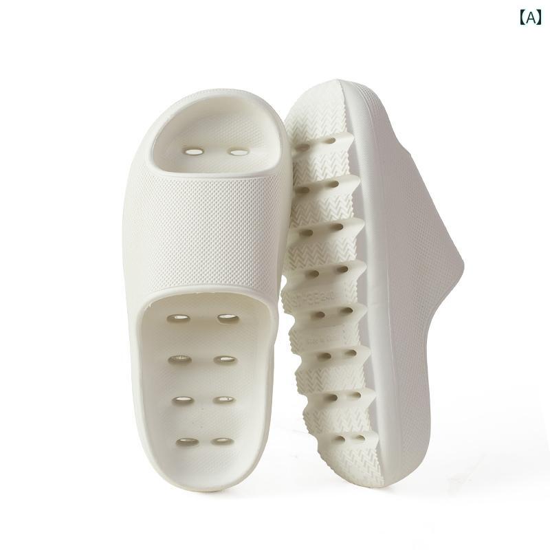 スリッパ　シューズ　カジュアル 夏用の 厚底 滑り止め スリッパ 女性用 防水 速乾 男性用 室内 カップル用 ソフト ソール 入浴