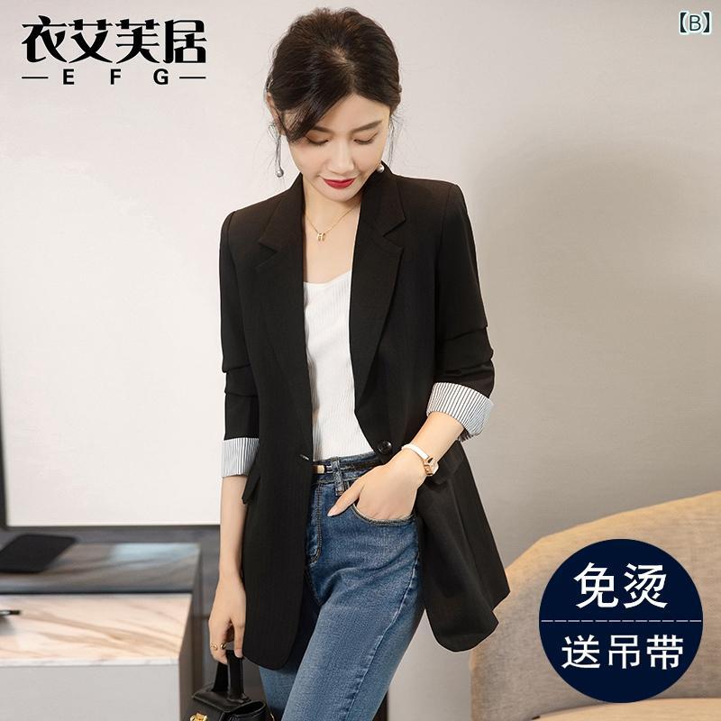 ビジネス　スーツ　ジャケット 女性用 カジュアル スーツ ジャケット 2025年 スモール トップスの ハイエンド ストリート 春秋