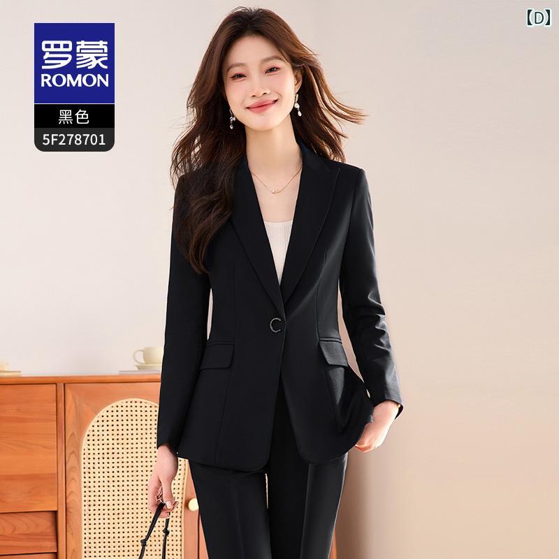 スーツ　ジャケット　カジュアル ロモン シングル スーツ ジャケット レディース 2025 春 スタイル ファッション カジュアル 韓国 スモール スリムフィット