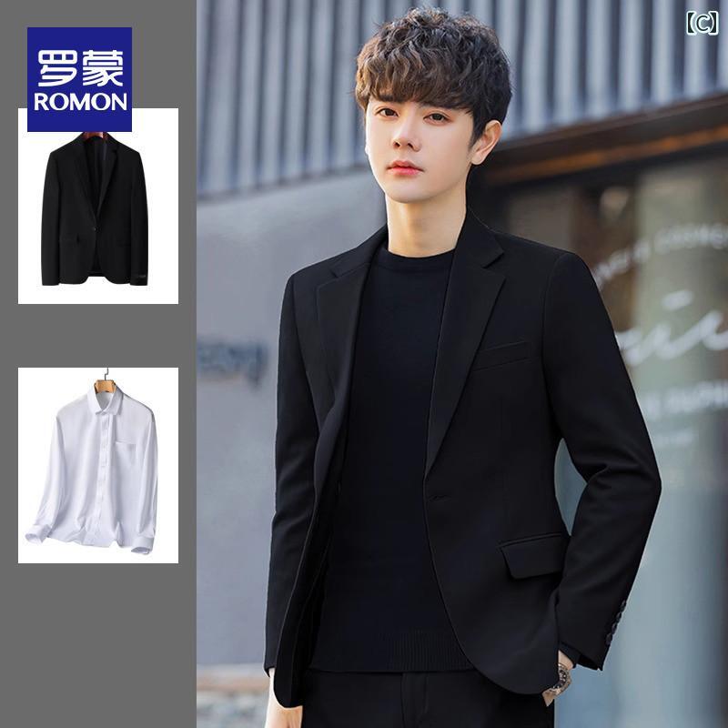 メンズ ファッション 服 用 オシャレ シンプル 大人 かっこいい 大きいサイズ ストリート 紳士服 イタリアン レトロ 結婚式 スリムフィット バーガンディ ビジネス ウール スーツ ツーピース