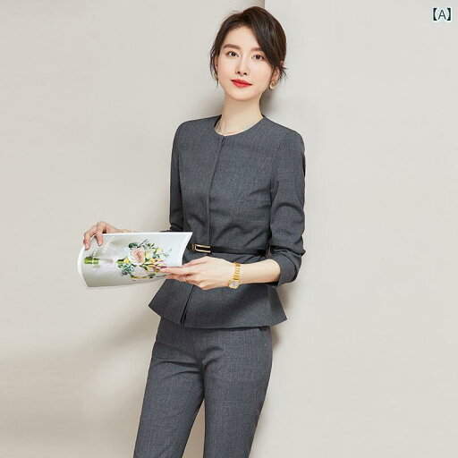 ビジネス スーツ ジャケット 女性用 グレー スーツ ジャケット 面接用 プロ スリムフィット 小さい サイズ 高級 フォーマルスーツ 春秋 作業着 ビジネス スーツ ジャケット 女性用 グレー スーツ ジャケット 面接用 プロ スリムフィット 小さい サイズ 高級 フォーマルスーツ 春秋 作業着