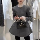 スーツ ジャケット カジュアル 2025 春秋 雰囲気は 小さい シャネル スリム ブラック ウエスト スーツ ジャケット レディースを 着用 します