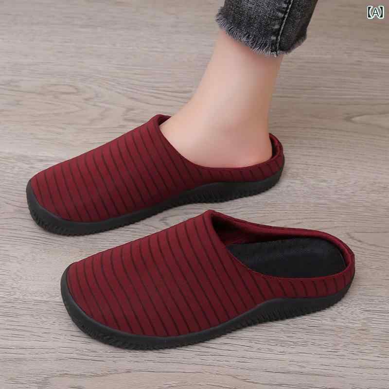 シューズ　スリッパ　カジュアル 高齢 女性用 滑り止め スリッパ 母親用 室内おばあちゃん 専用 シューズ 綿