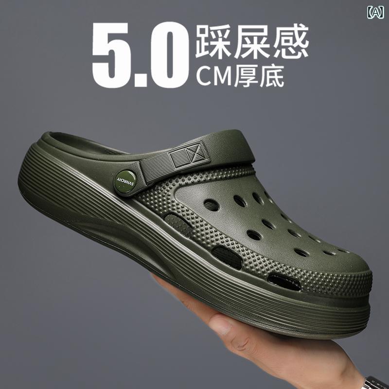 シューズ　スリッパ　カジュアル 手術 室用 スリッパ メンズ ホール シューズ 夏用 医療用 作業 靴 滑り止め 防臭 ソフト ソール 通気性 メンズサンダル