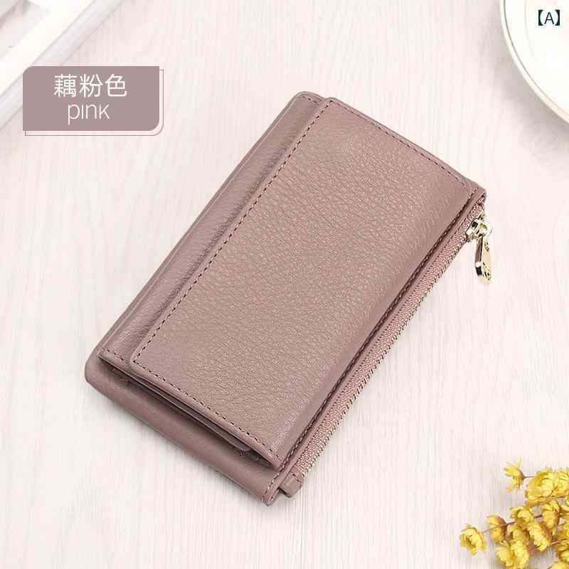 財布　カードケース　ウォレット 女性用 革小銭入れ 韓国 ネット キー バッグ 多機能 ジッパー カード ..