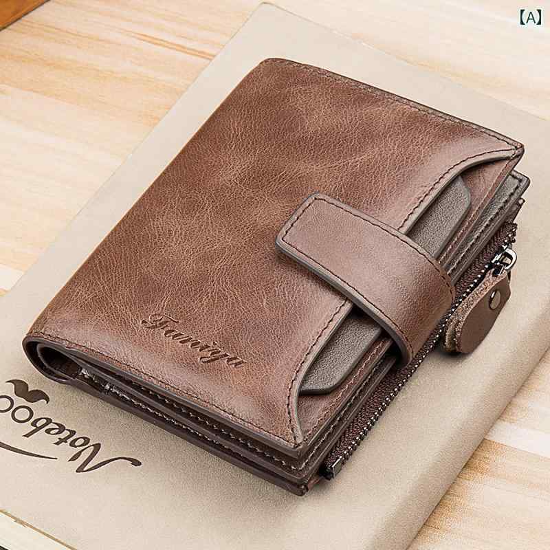 財布　カードケース　レザー メンズ 財布 ショート 革 多機能第一層 牛革 カード バッグ 運転 免許証 ..