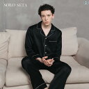 メンズ パジャマ 上下 Soloseta 22 マミー シルク メンズ ロング パジャマ セット マルベリー ホームウェア 軽量 高級 2025 春 ギフト