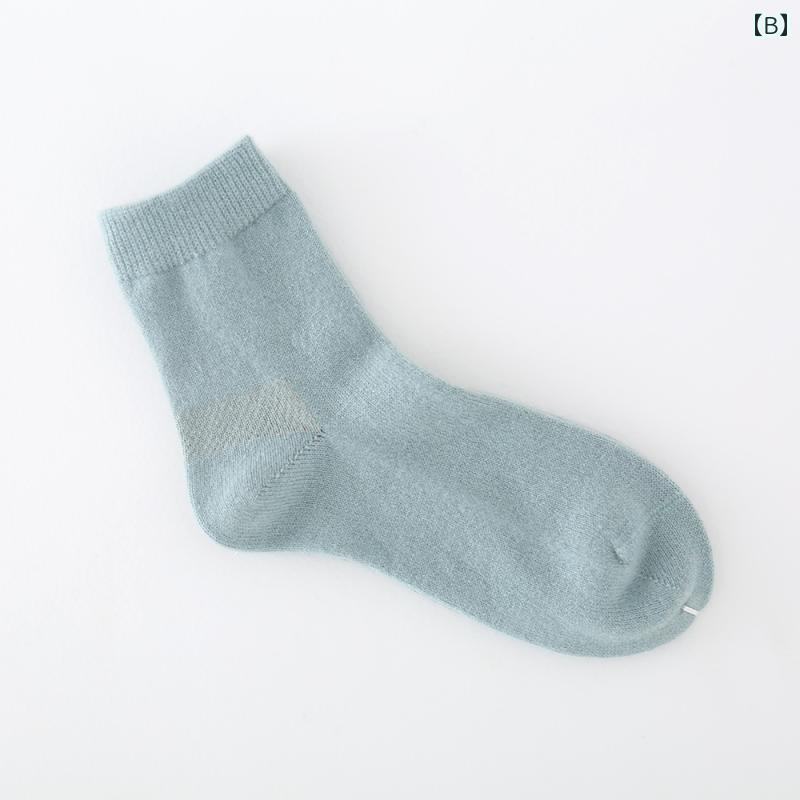 【送料無料】 ブラック、ベージュ、ネイビー　(21-23cm) (ピンドット) (3足セット)みっとめるへん社