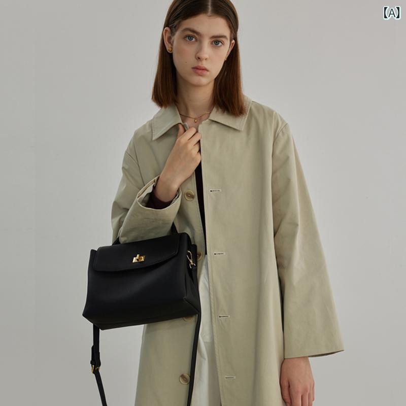 バッグ　収納　梱包 タウン ストア大 ライチ 柄 トーゴ 牛革 ハンドバッグ 2024 春夏 革 ショルダーバ..